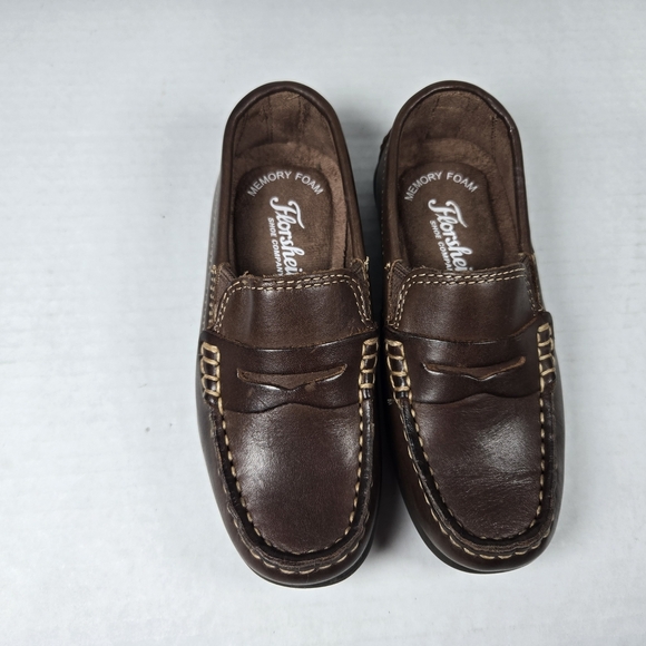 Florsheim Brown Jasper Driver Jr Dress Loafer Moccasin Size 10.5 M Toddler Boy - Picture 2 of 8